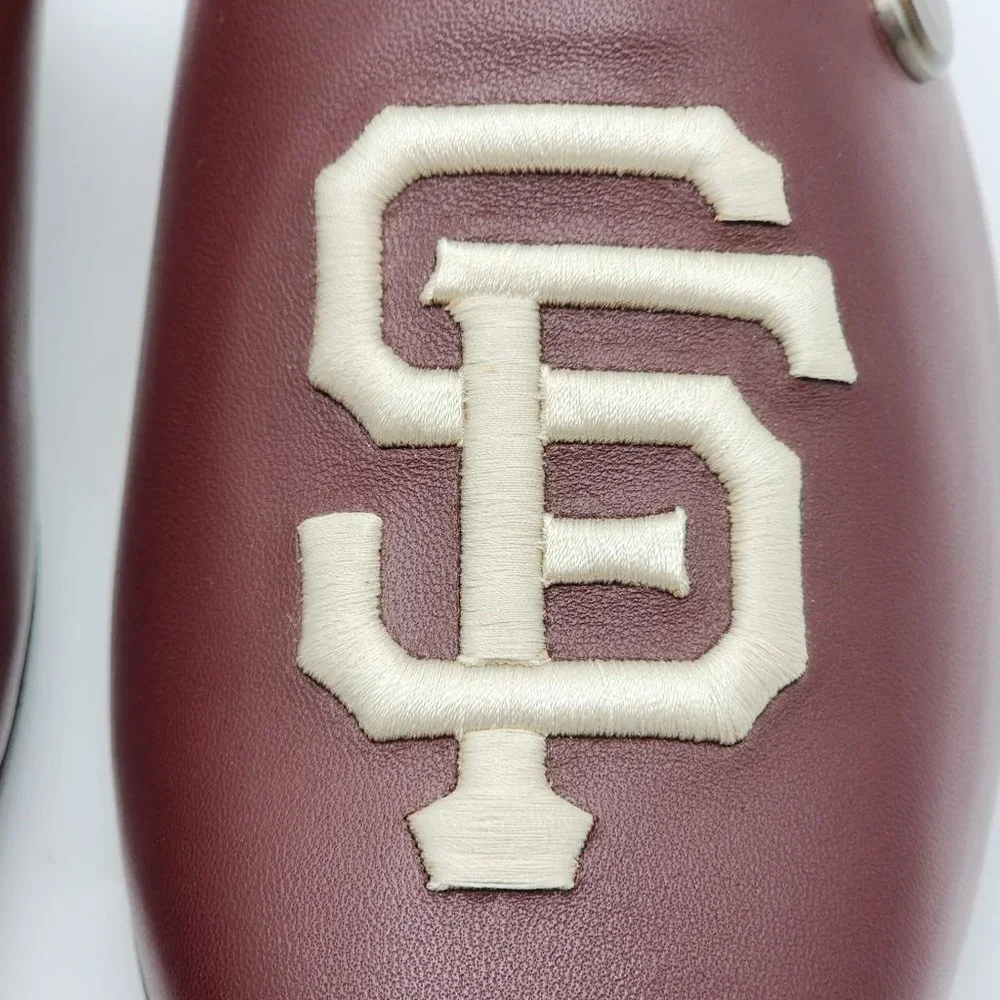 Gucci x SF Giants MLB Leather Open Slip On Loafers - NWB